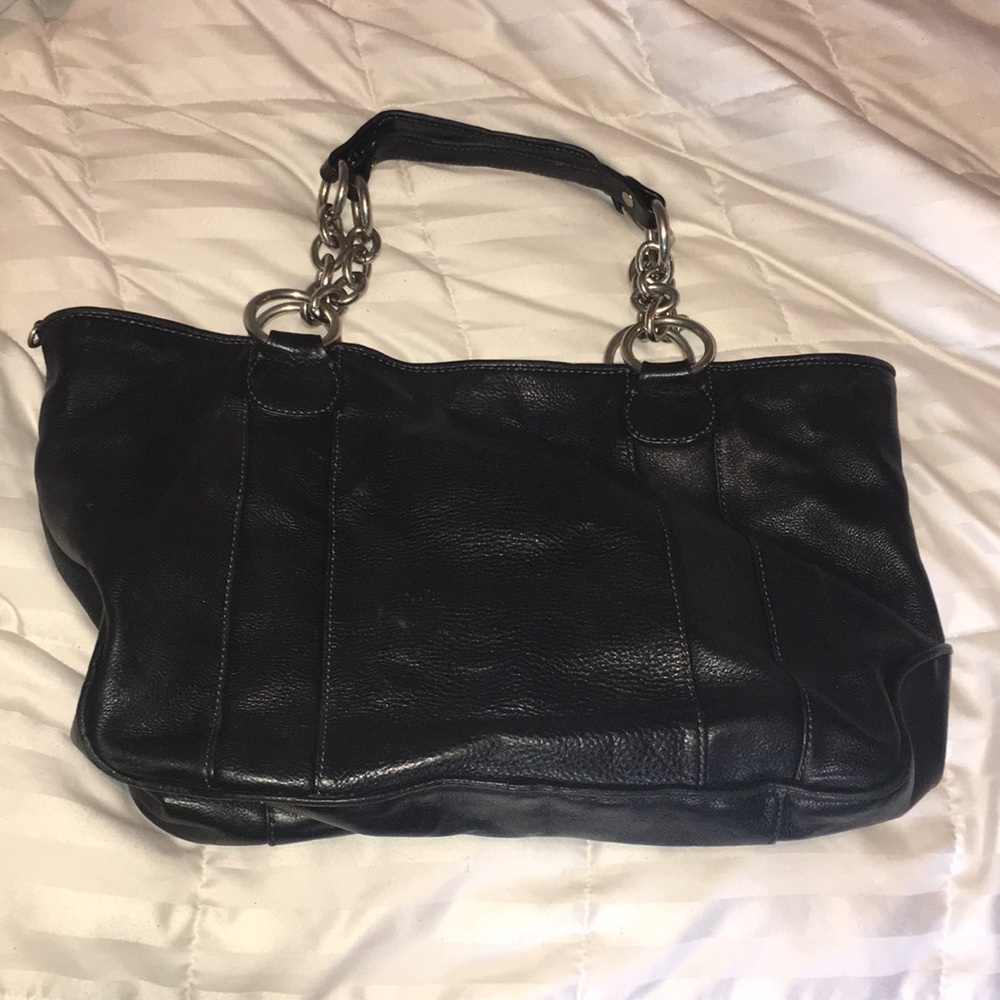 Juicy couture black leather tote